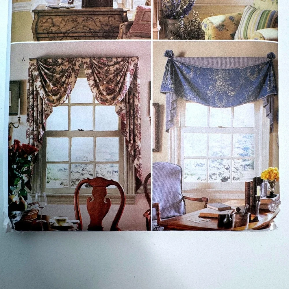 BUTTERICK 3117 Waverly Valance Window Treatment Home Decor Uncut Sewing Pattern